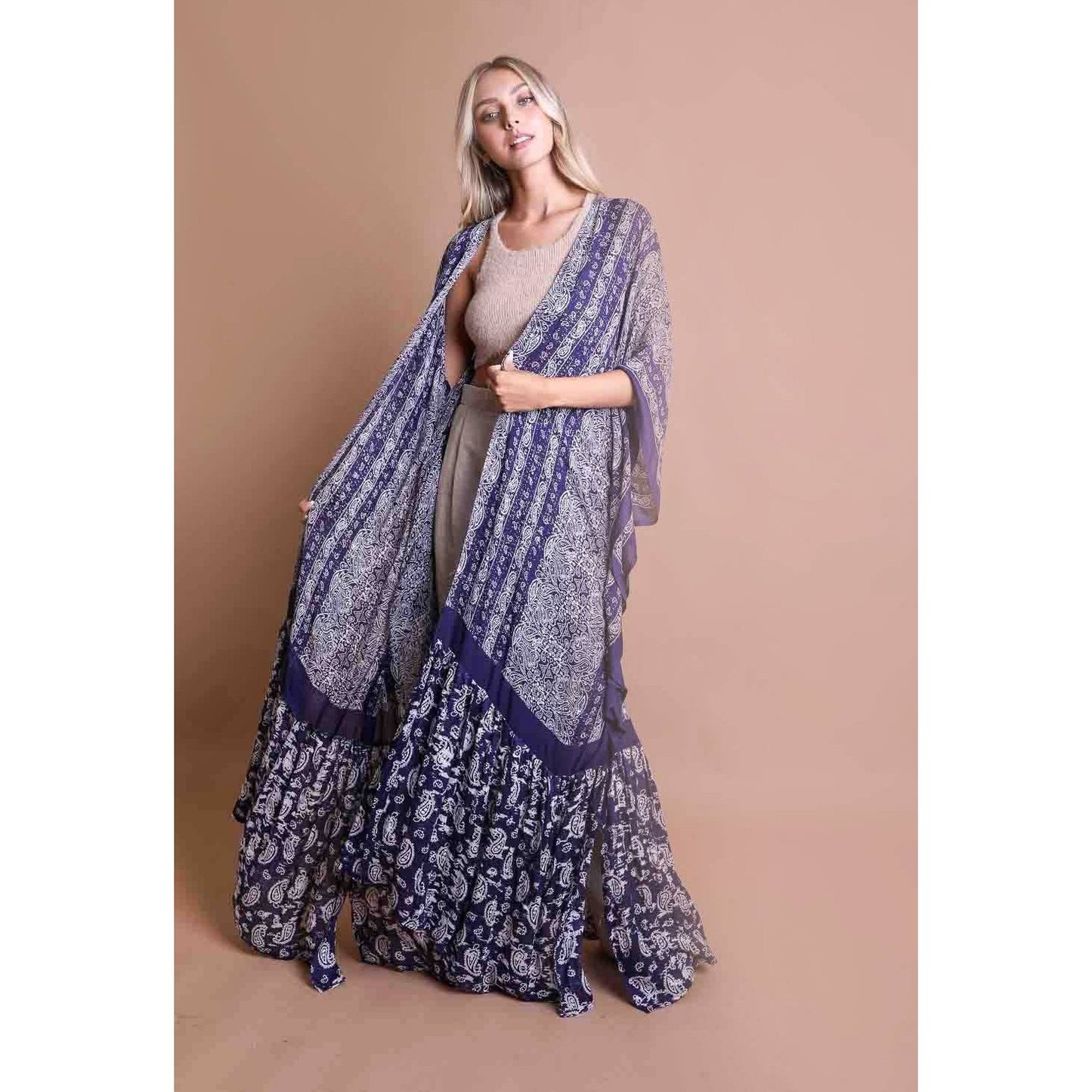 Paisley Free Flow Kimono