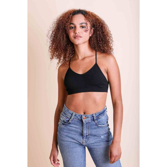 Tattoo Mesh Racerback Bralette