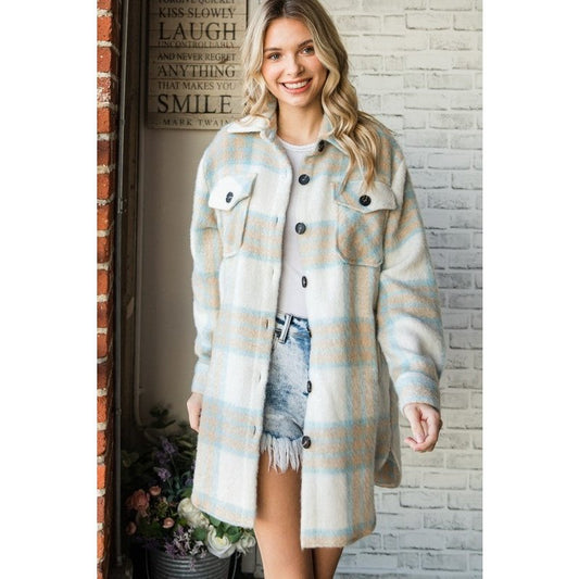 Sheila Plaid Shacket