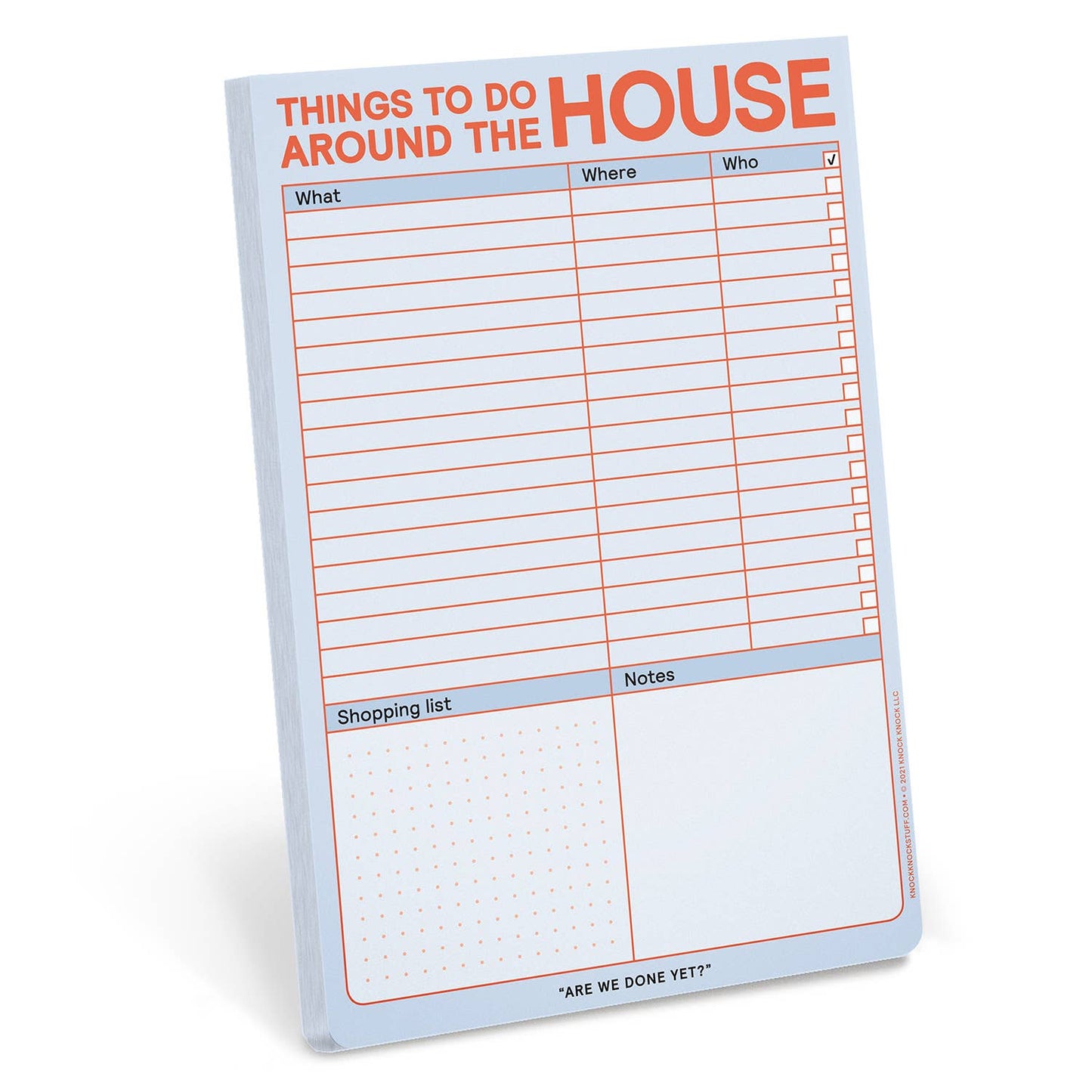 Things to Do Around the House Pad (Pastel Version)