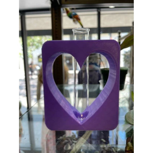 3D Printed Heart Tube Holder