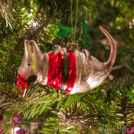 ORNAMENT - SANTA POSSUM