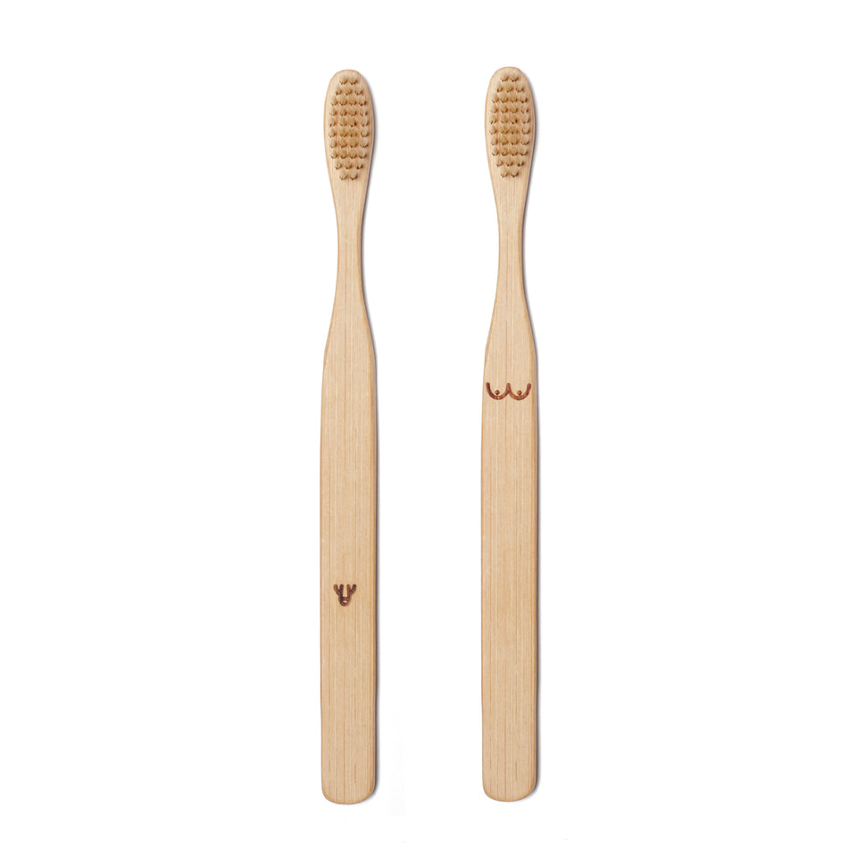 Nudie Toothbrush Set
