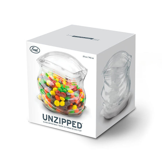 Unzipped Glass Bag
