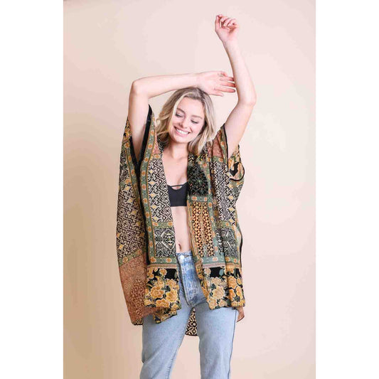 Bohemian Burnout Velvet Kimono