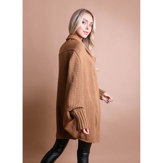 Bat Sleeve Knit Cardigan