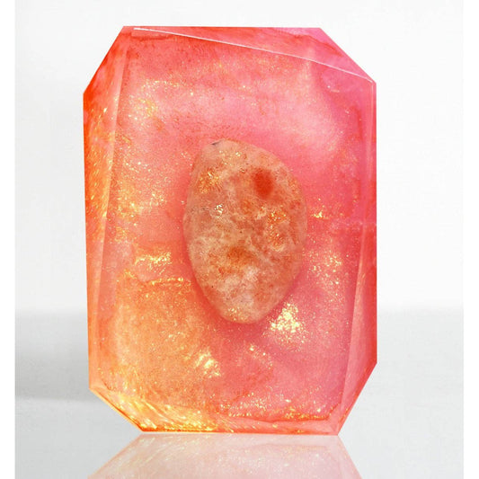 Sun Child - 3oz Peach Crystal Infused Bar Soap