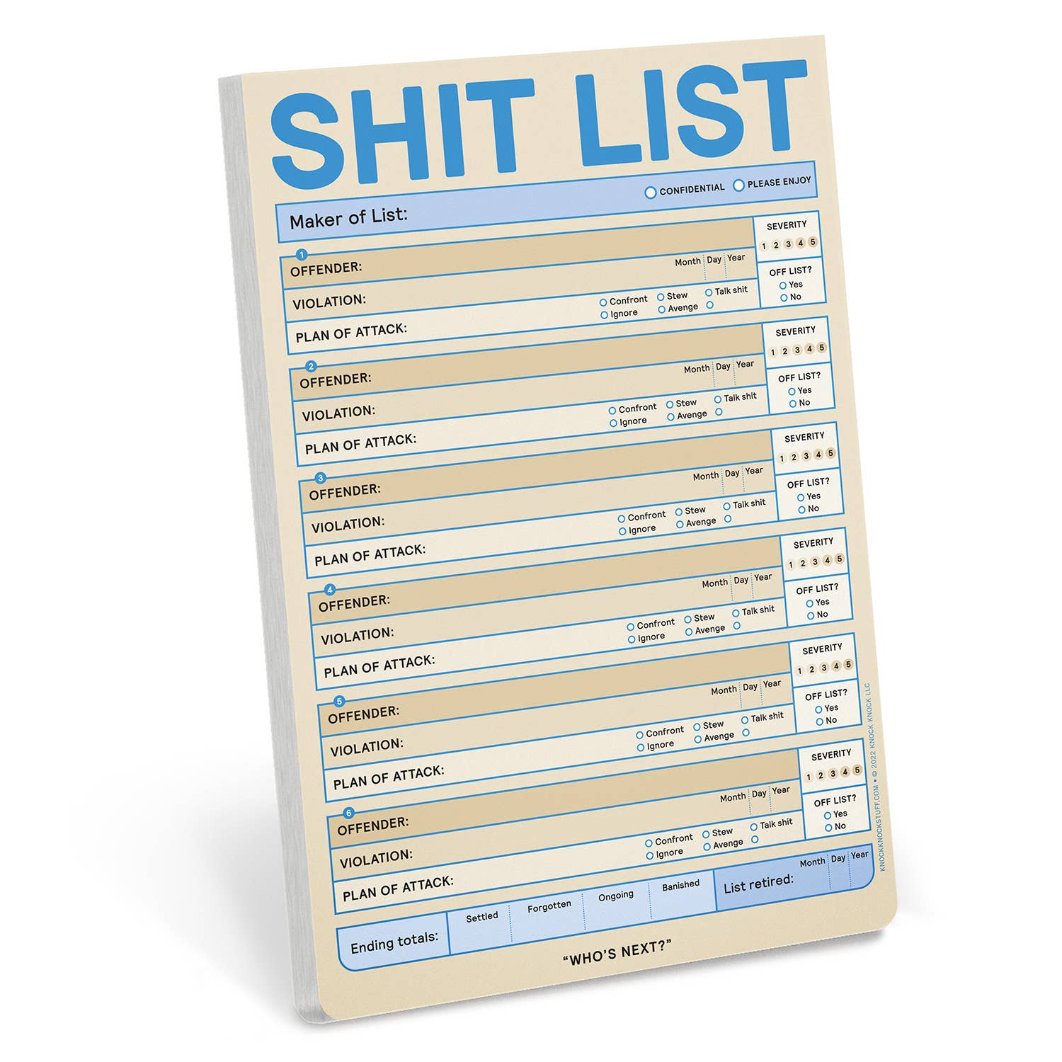 Shit List Pad (Pastel Version) – The Feral Market