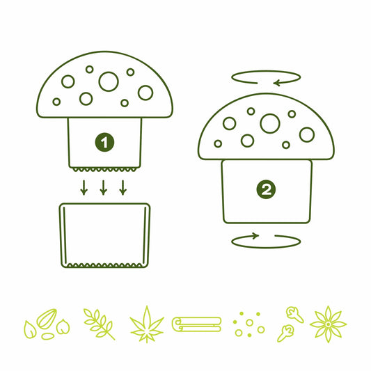 Merry Mushroom Herb Grinder