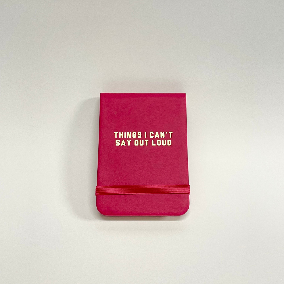 Things I Can’t Say Out Loud Red Leatherette Pocket Journal – The