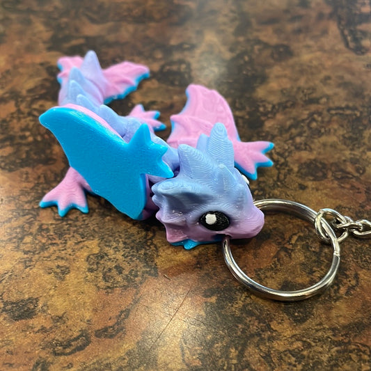 3D Printed Baby Dragon Keychain