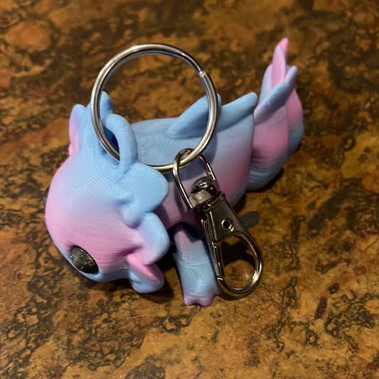 3D Printed Axolotl Keychain
