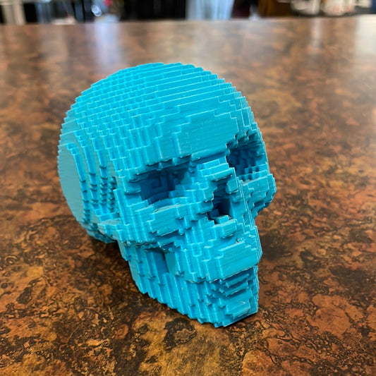 3D Printed 8-Bit Skull