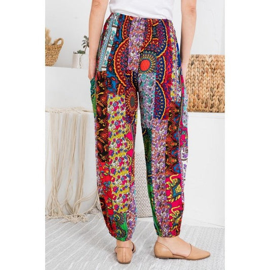 Mixed Patches Pants