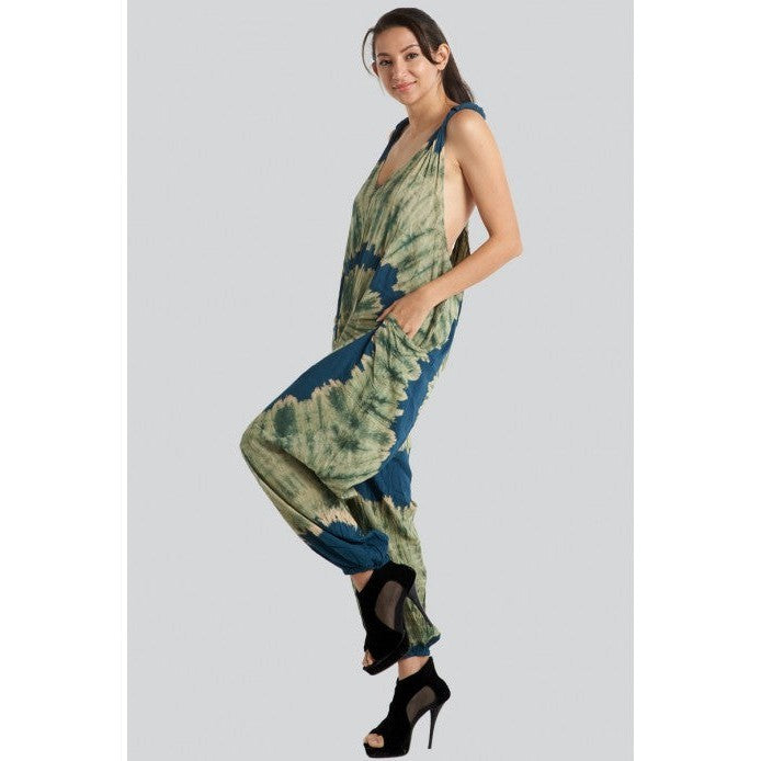 Spiral Tie-Dye Jumpsuit