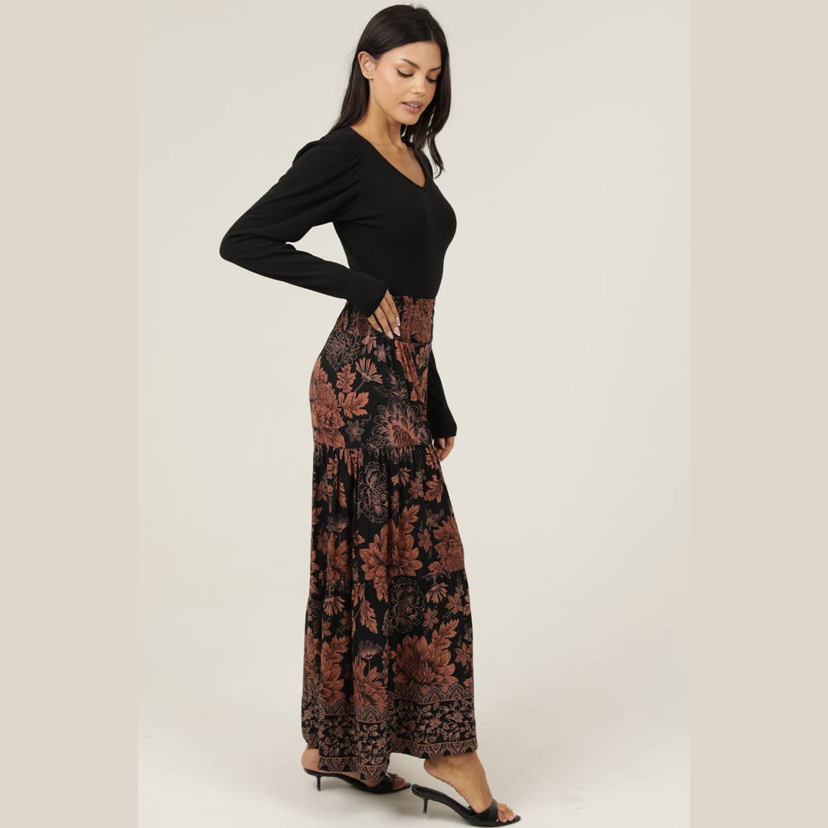 WIDE LEG PRINTED PANTS