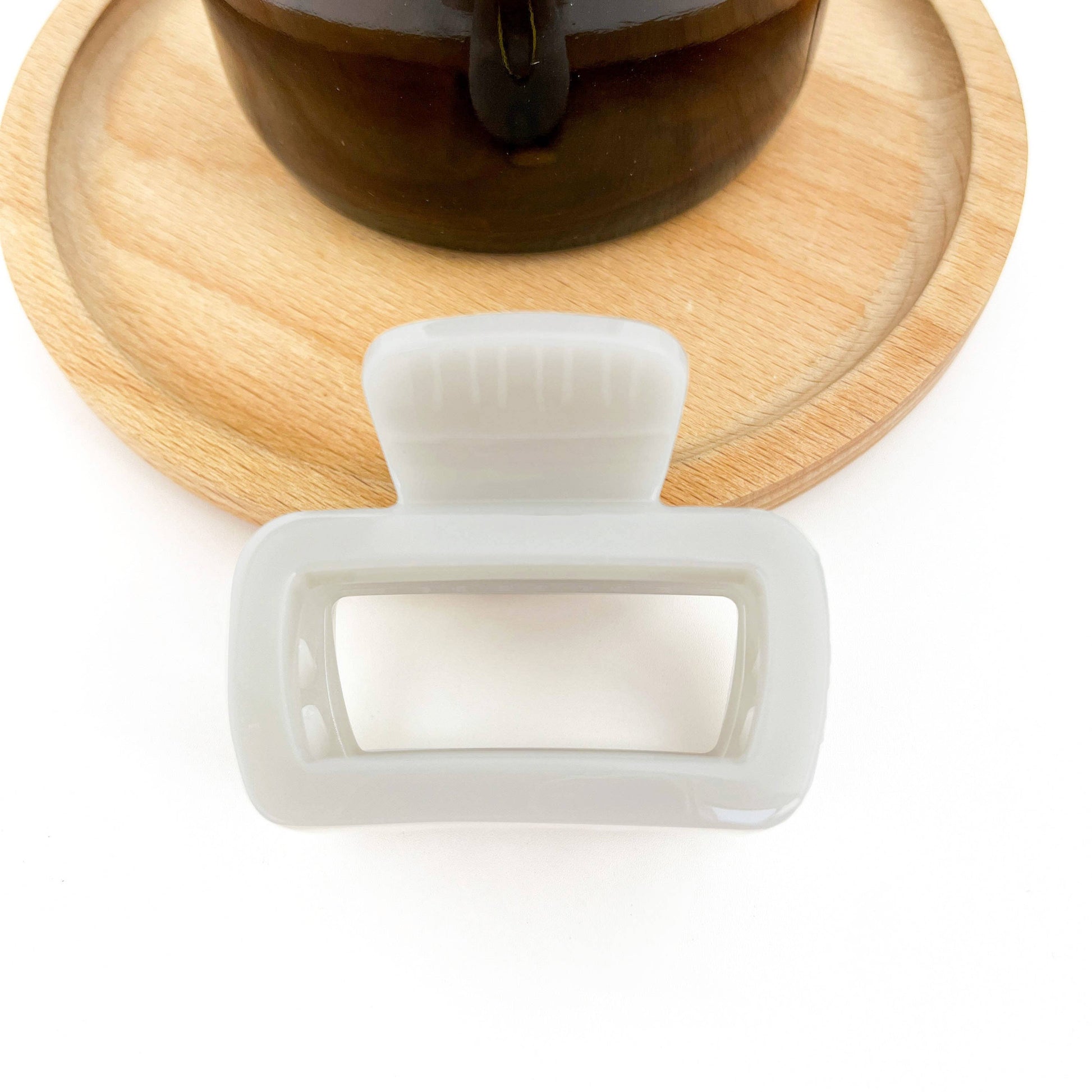 Square Thickened Hair Clip, Light Color Claw Clip - The Feral Market