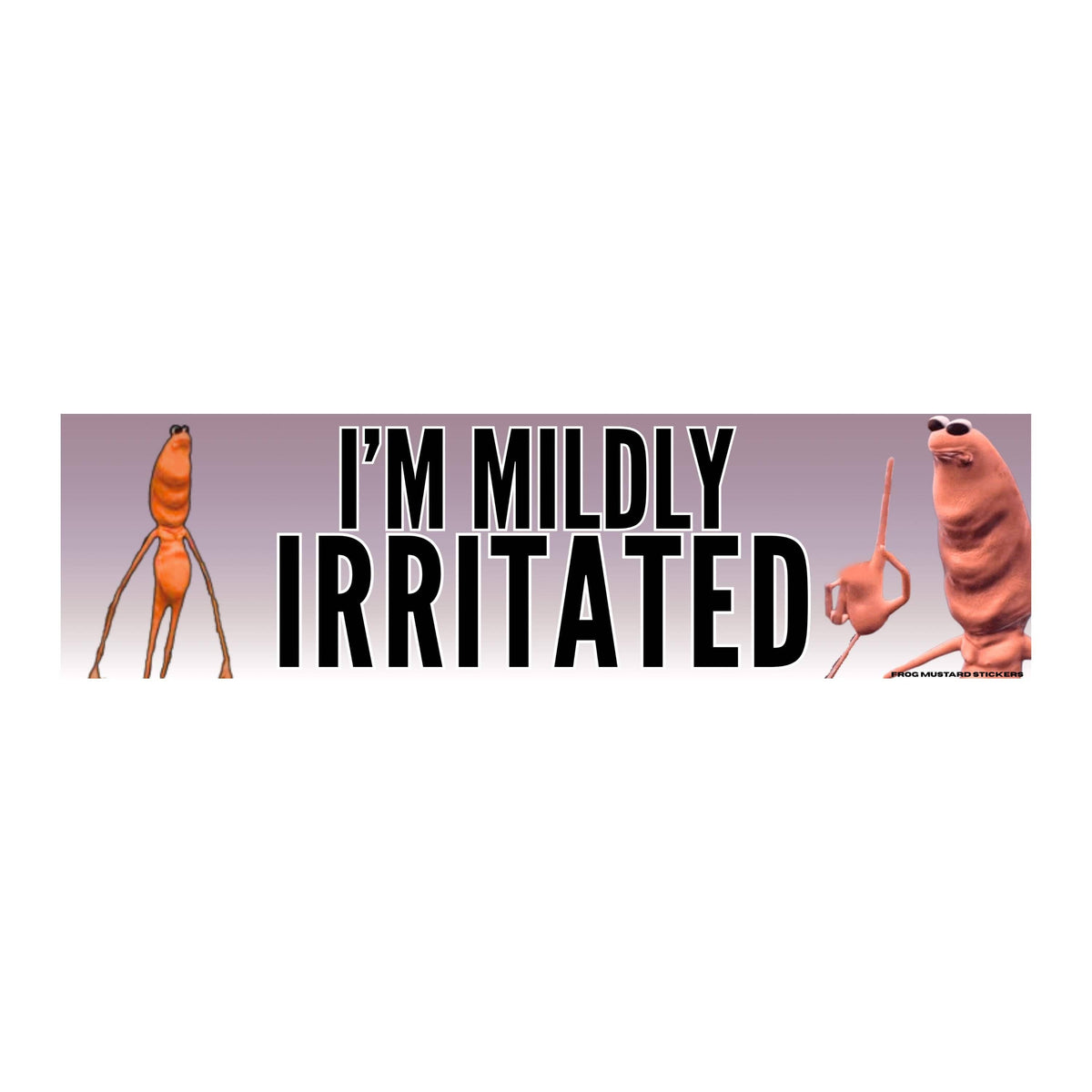 I'm Mildly Irritated - Marcus Meme Bumper Sticker or Magnet: Funny Vinyl Decal - The Feral Market