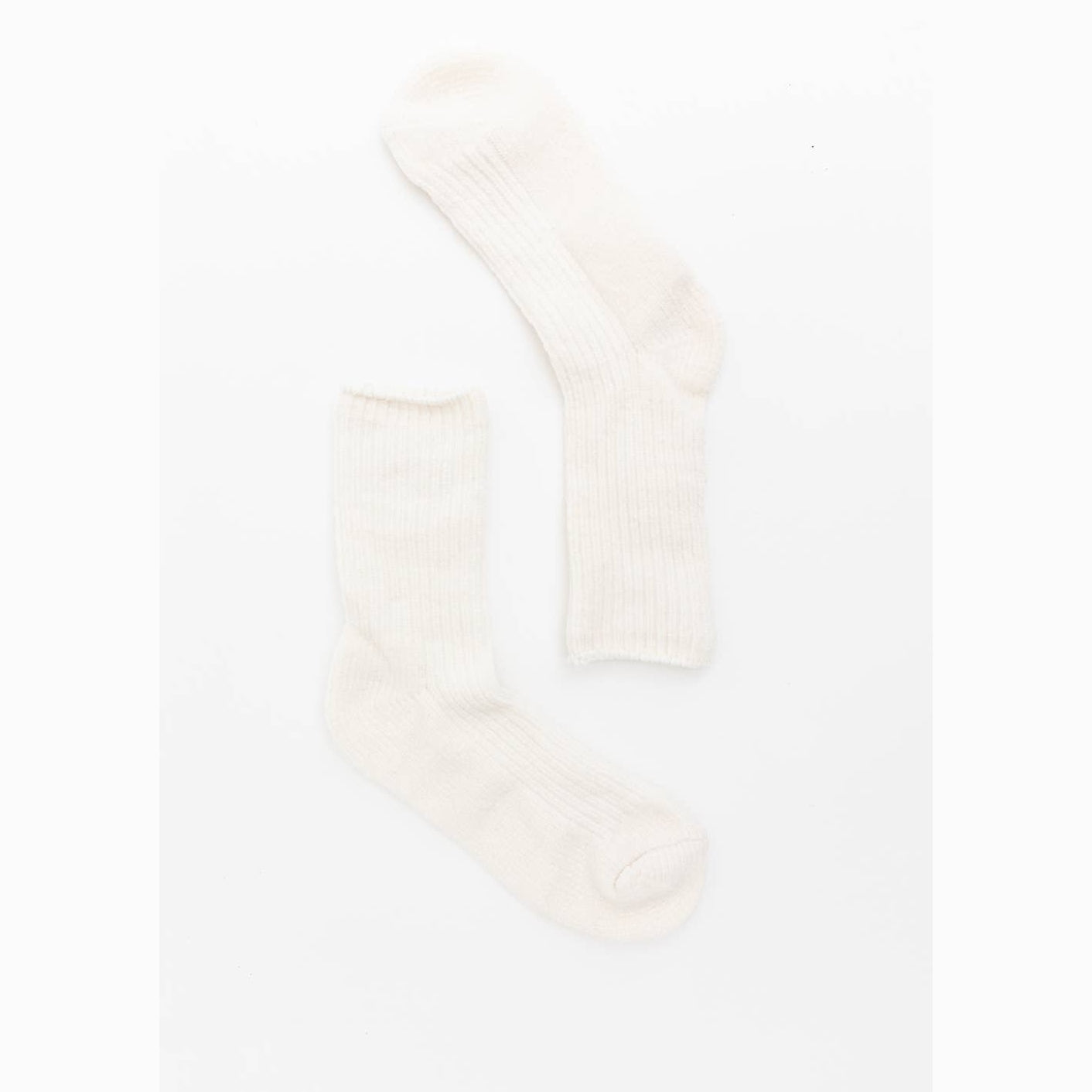 Cozy Hybrid Ribbed Crew Socks