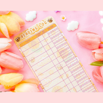 Sunflower Dreams Reading Log Bookmark