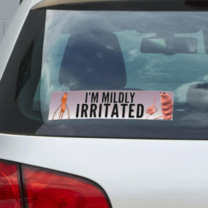 I'm Mildly Irritated - Marcus Meme Bumper Sticker or Magnet: Funny Vinyl Decal - The Feral Market
