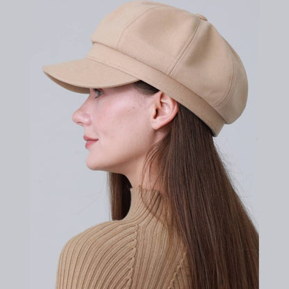 British Vintage Octagonal Cap – Military Cadet Style Hat