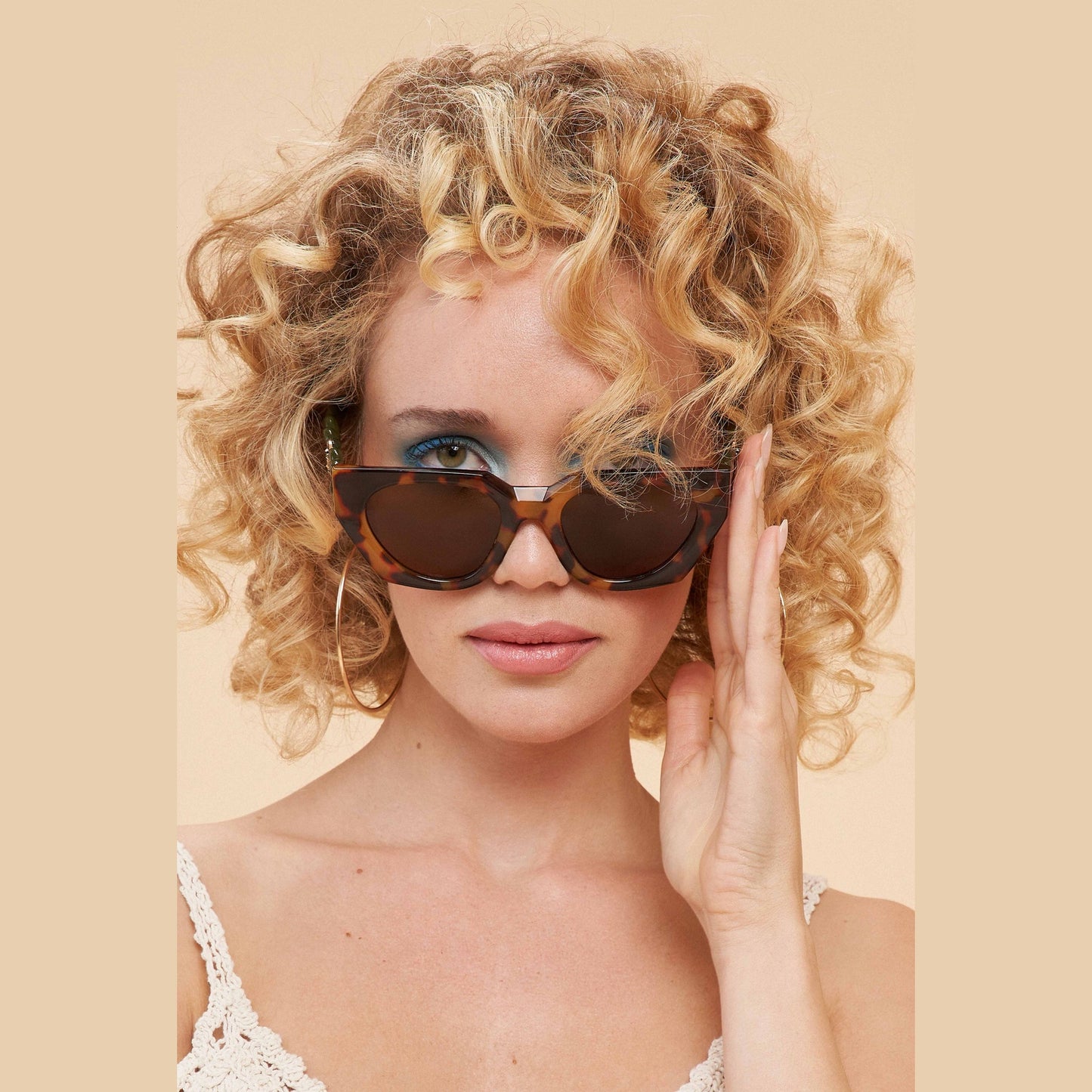 Luxe Zelia Sunglasses - Tortoiseshell/Olive