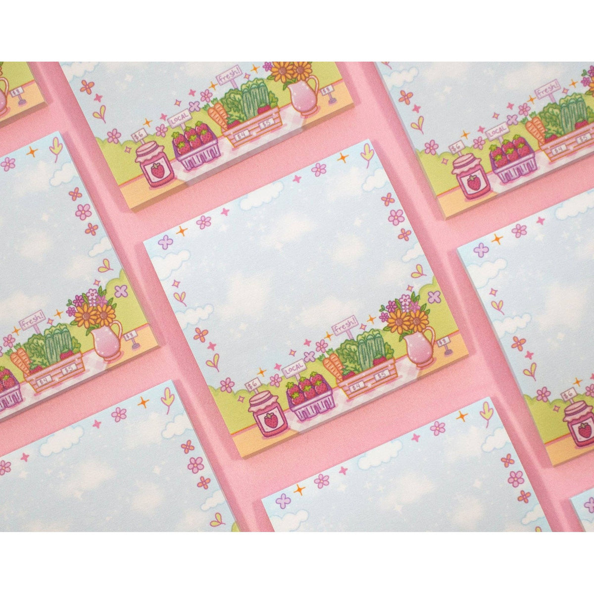 Farmers' Market Sticky Notes - The Feral Market
