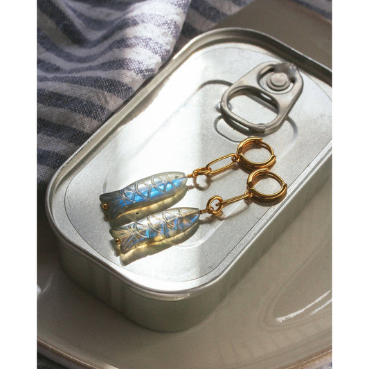 La Sirena (the mermaid) Huggie Hoop Earrings- Gold