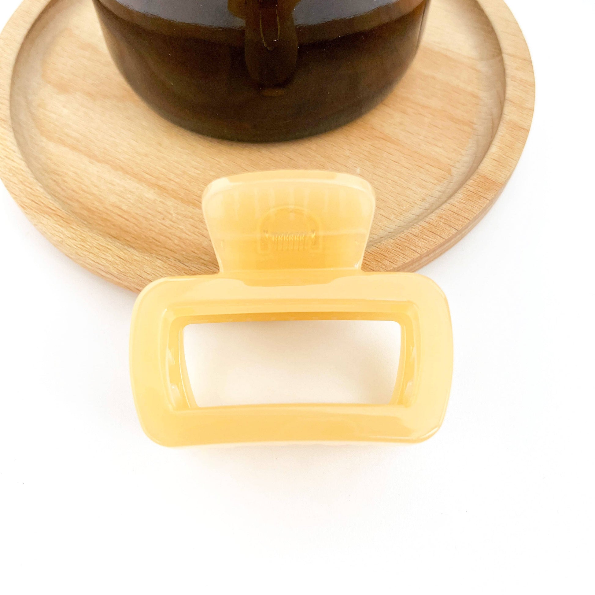 Square Thickened Hair Clip, Light Color Claw Clip - The Feral Market