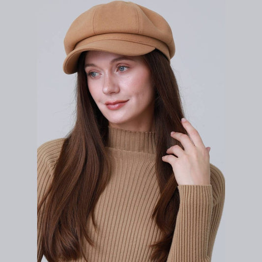 British Vintage Octagonal Cap – Military Cadet Style Hat