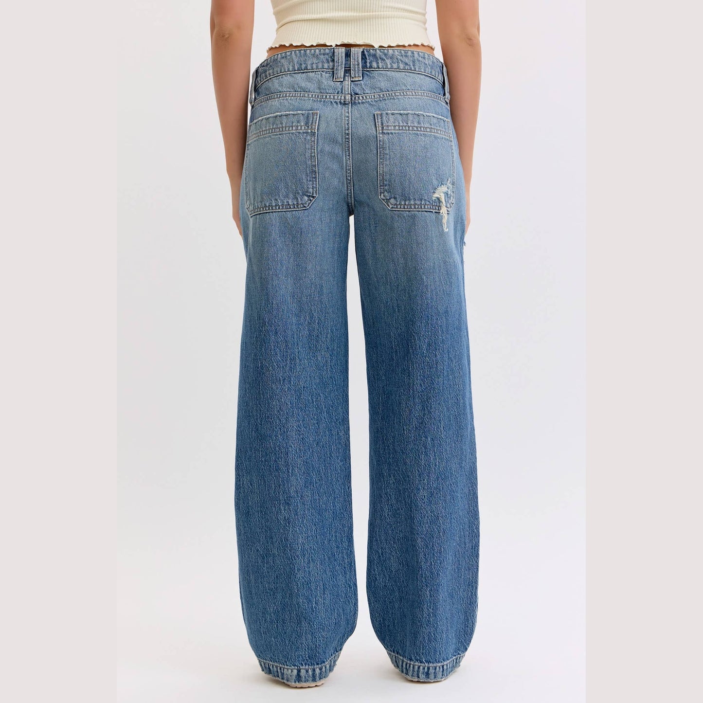 Low Baggy Jean with Front Seam