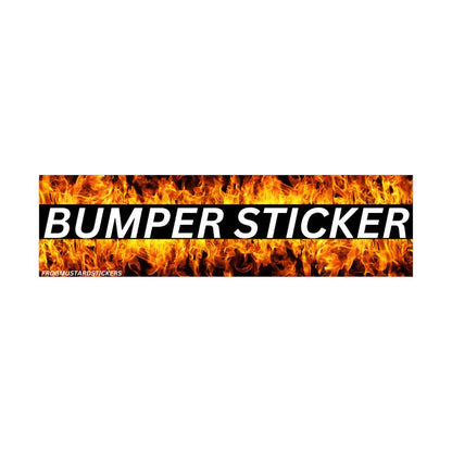FLAMING BUMPER STICKER - The Feral Market