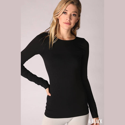 Long Sleeve Crew Neck Top