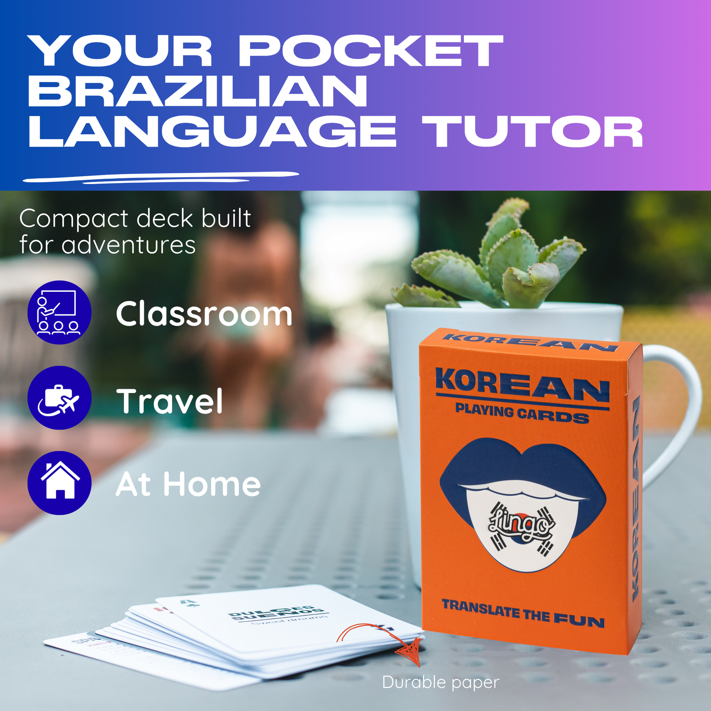 Korean Lingo Playing Cards