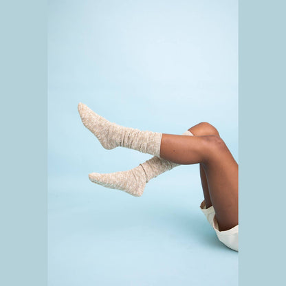 Cozy Speckle Knit Boot Socks