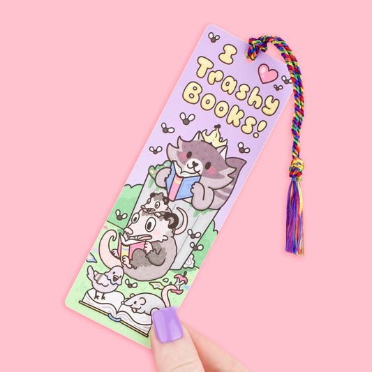 I Love Trashy Books, Smut, Bookish, Bookmark with Tassel