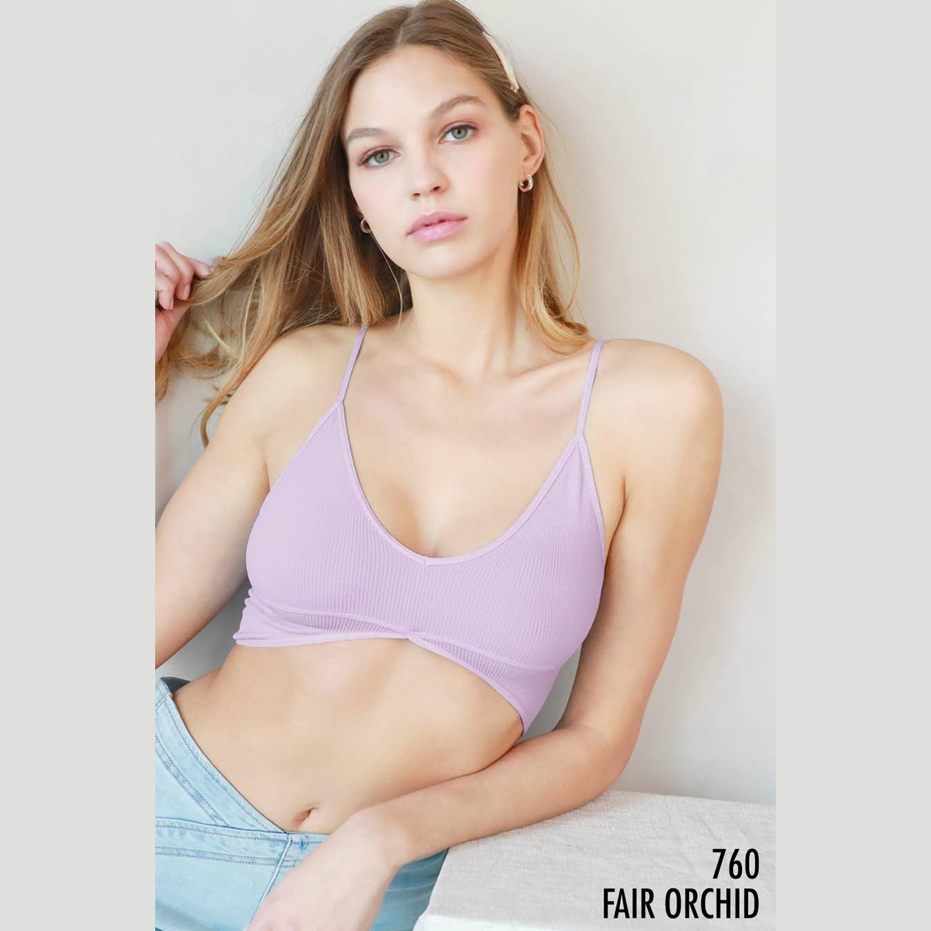 Ribbed Triangle Bralette