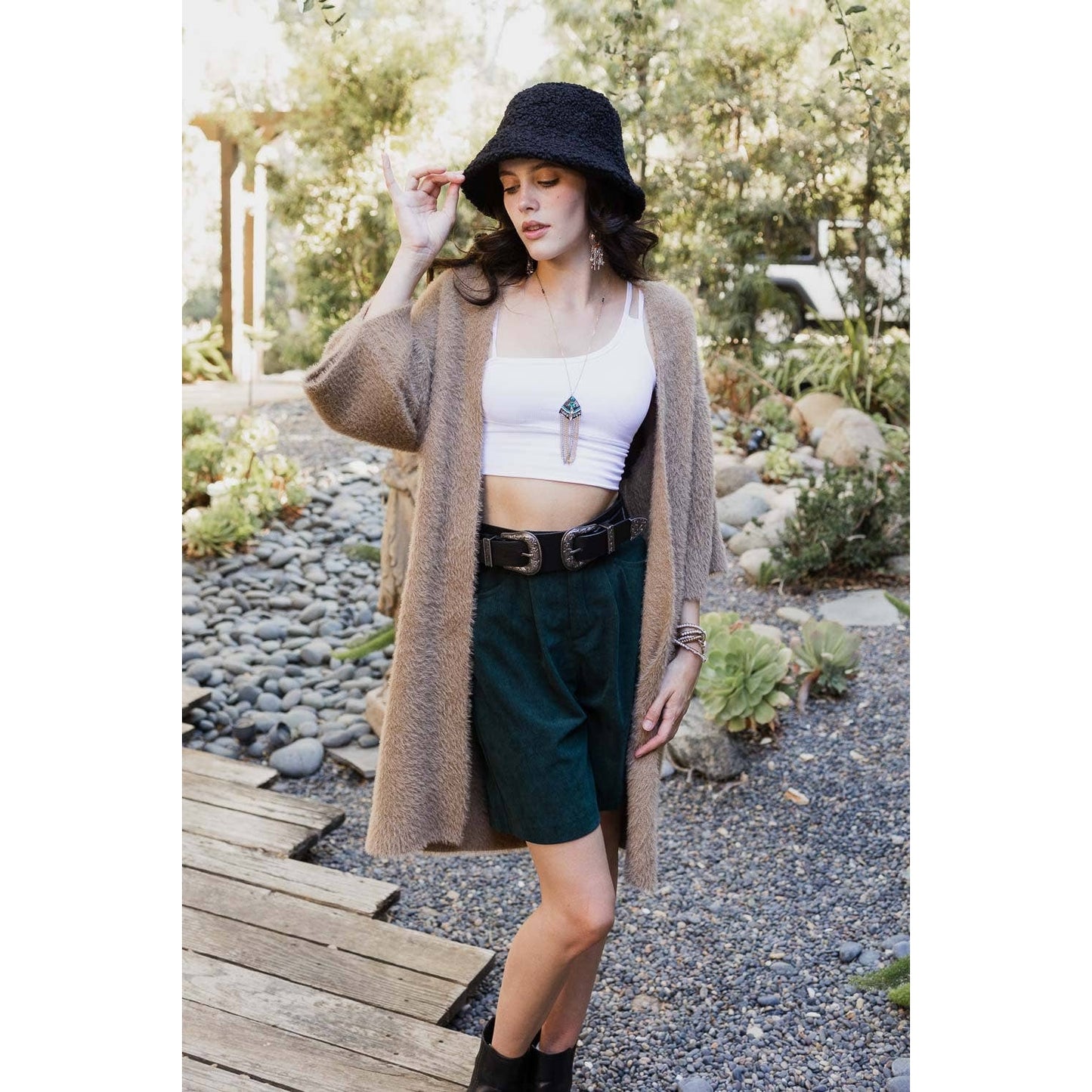 Luxe Faux Mohair Cardigan