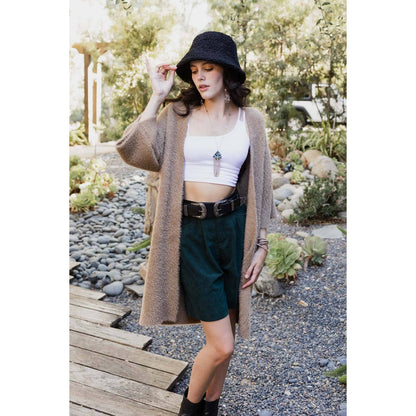 Luxe Faux Mohair Cardigan