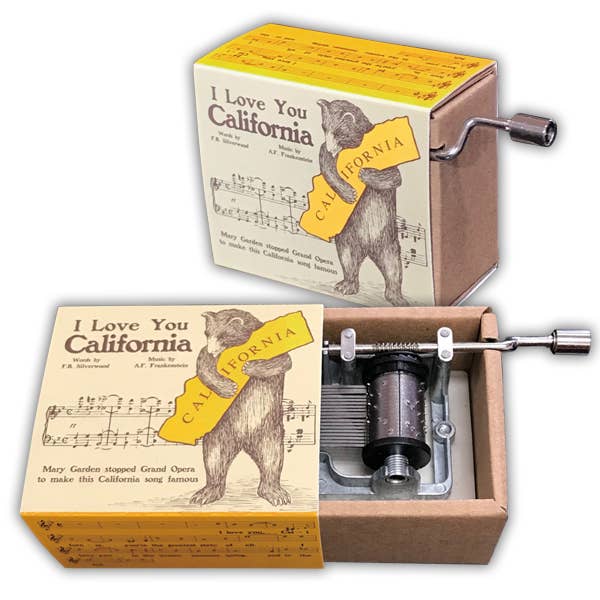 Music Box/Hurdy Gurdy "I Love You CA" - The Feral Market