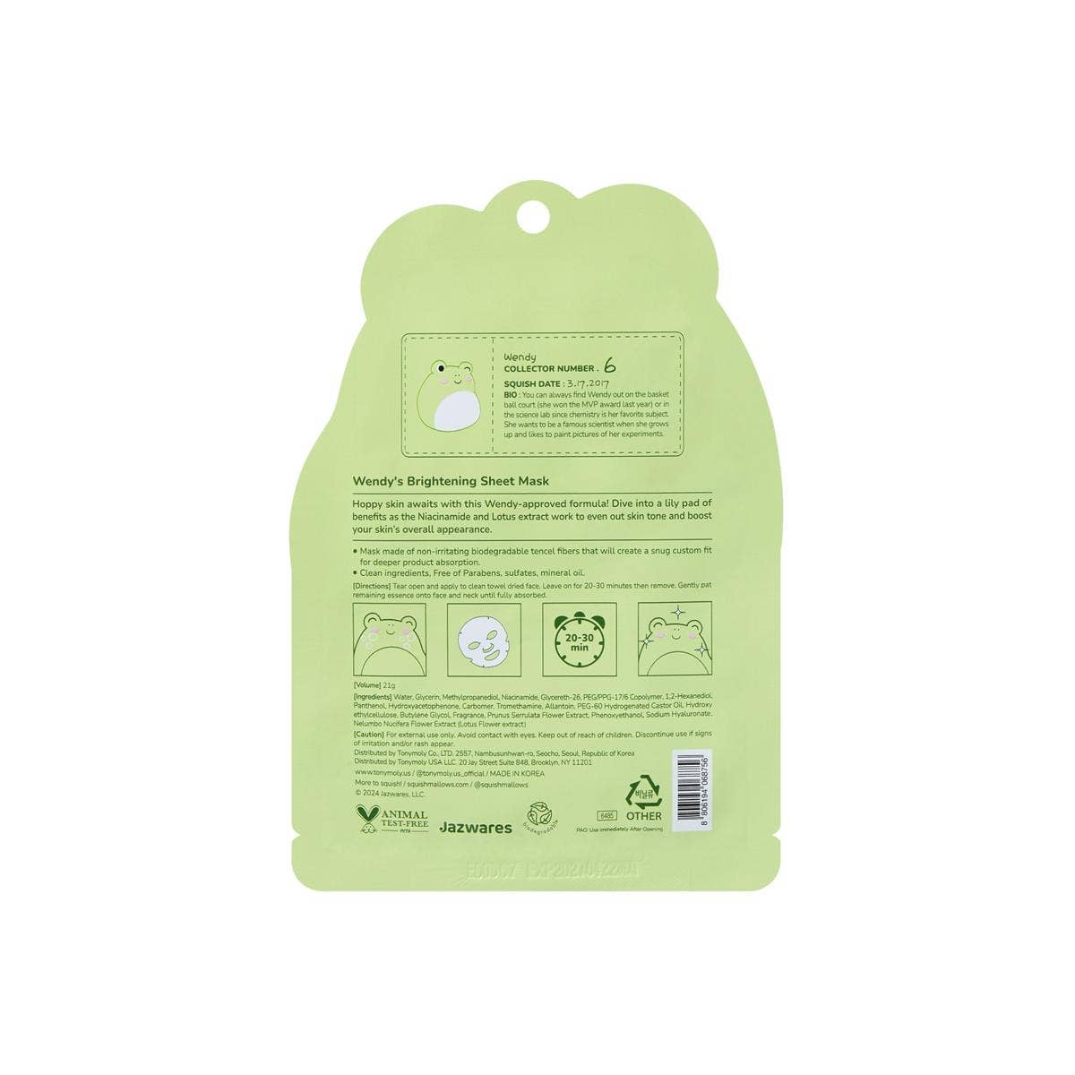 Squishmallows x TONYMOLY Sheet Mask - The Feral Market