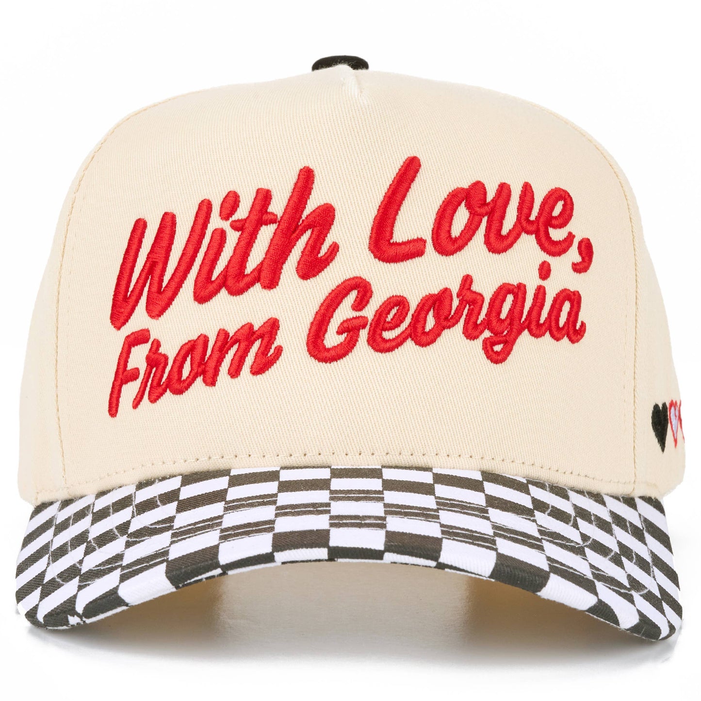 C.C WITH LOVE FROM 'State' Letter on Two Tone Trucker Hat