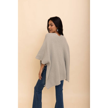 Chic Boucle Cozy Cardigan Poncho