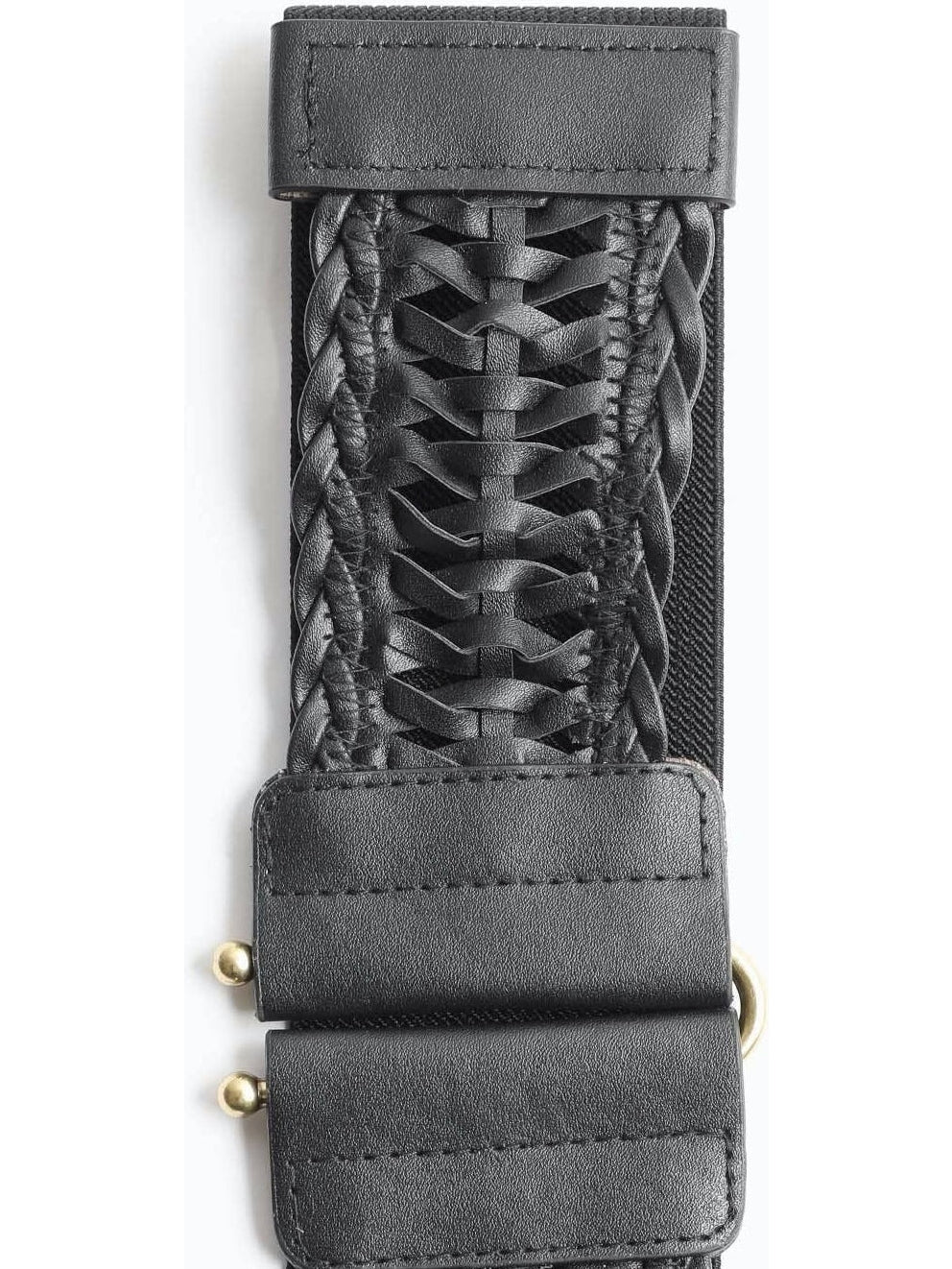 Vegan Leather Braided Waist Belt