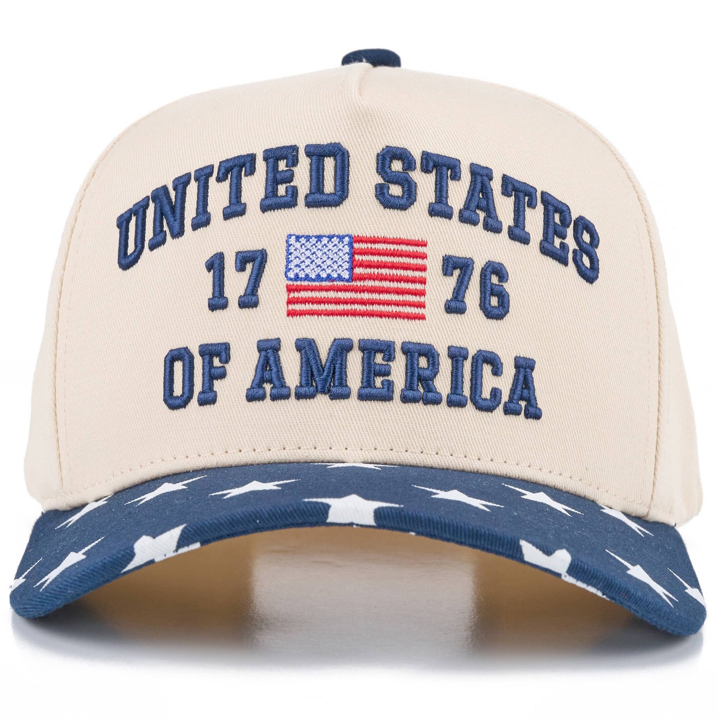 C.C UNITED STATES 1776 Letter on Two Tone Trucker Hat