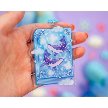 Whale Book Keychain