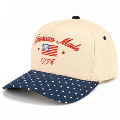 C.C AMERICAN MADE 1776 Letter on Two Tone Trucker Hat