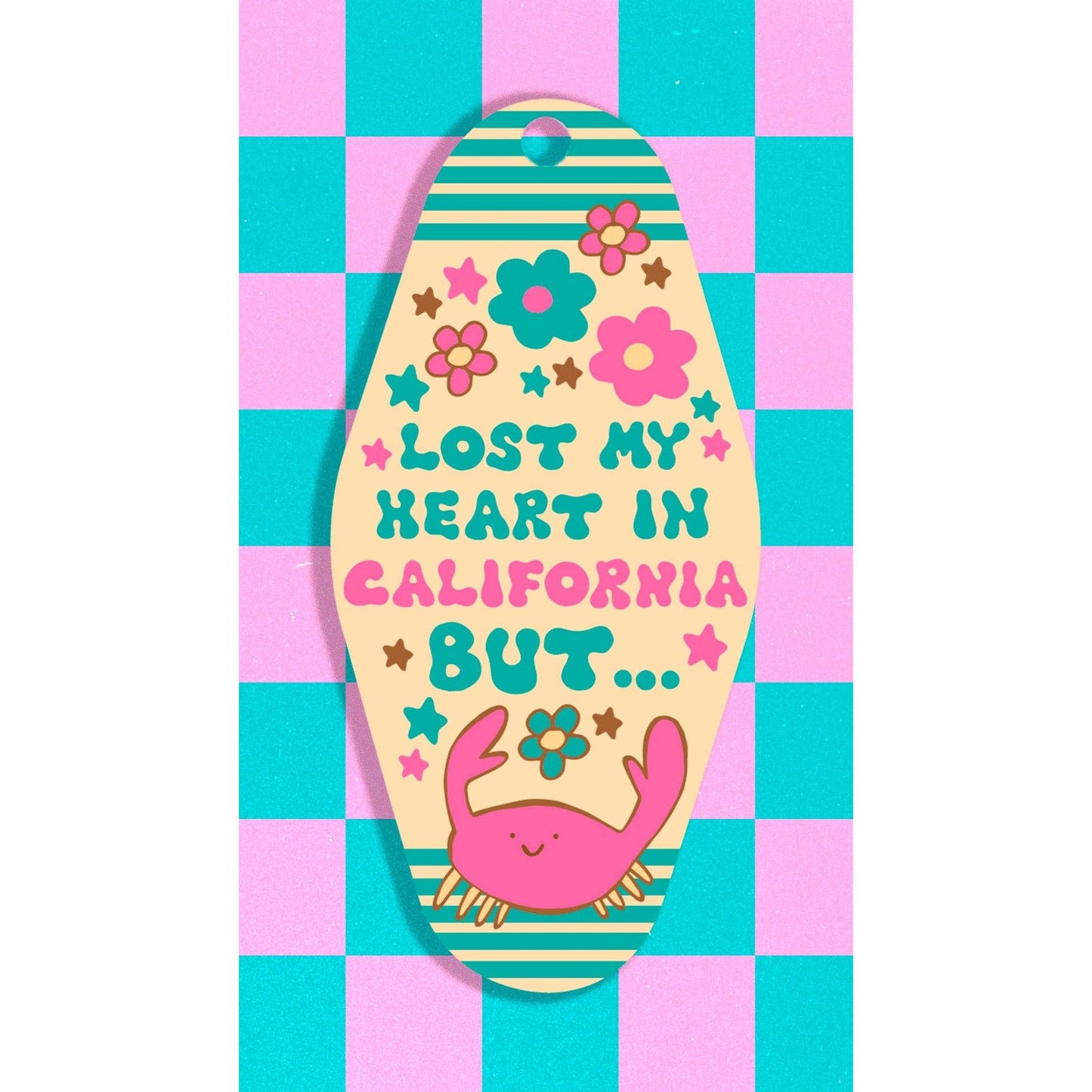 Lost My Heart In California Keychain