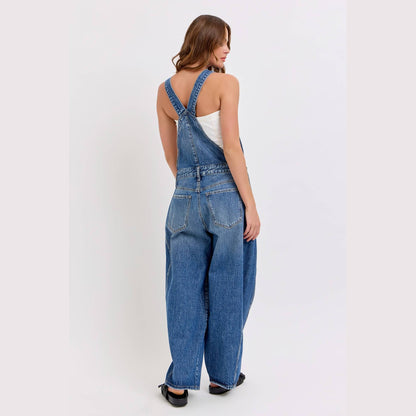 Mid-Waisted Barrel Overall [WV89597BR-M]